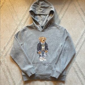 Ralph Lauren Polar Bear Fleece Hooded Sweatshirt- 10/12/Medium